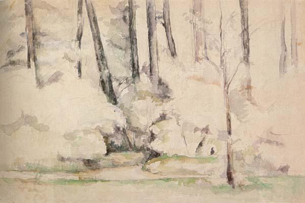 Paul Cezanne Sous-bois oil painting picture